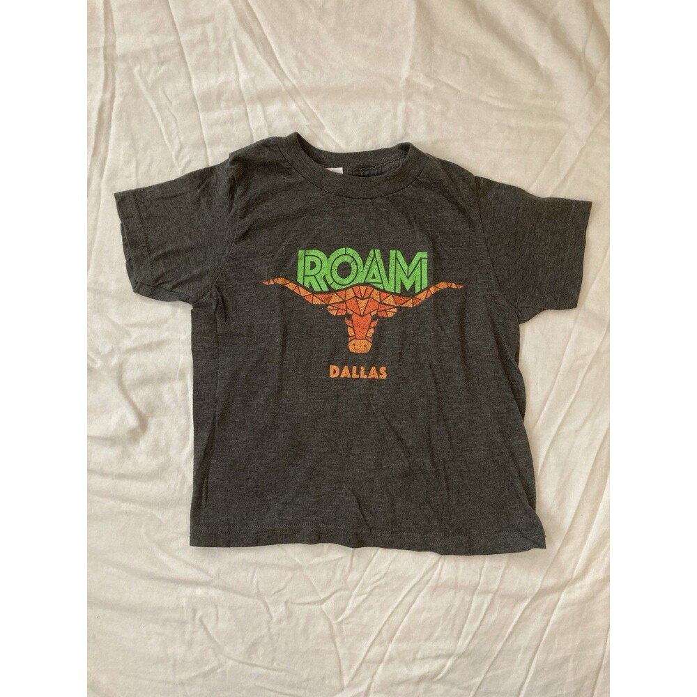 XS Tultex kids clothes - 1 piece T shirt | solid grey & Texas theme